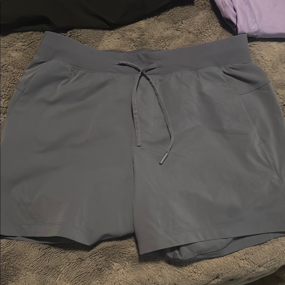 Blue lululemon 5’ inch inseam shorts size meditation
